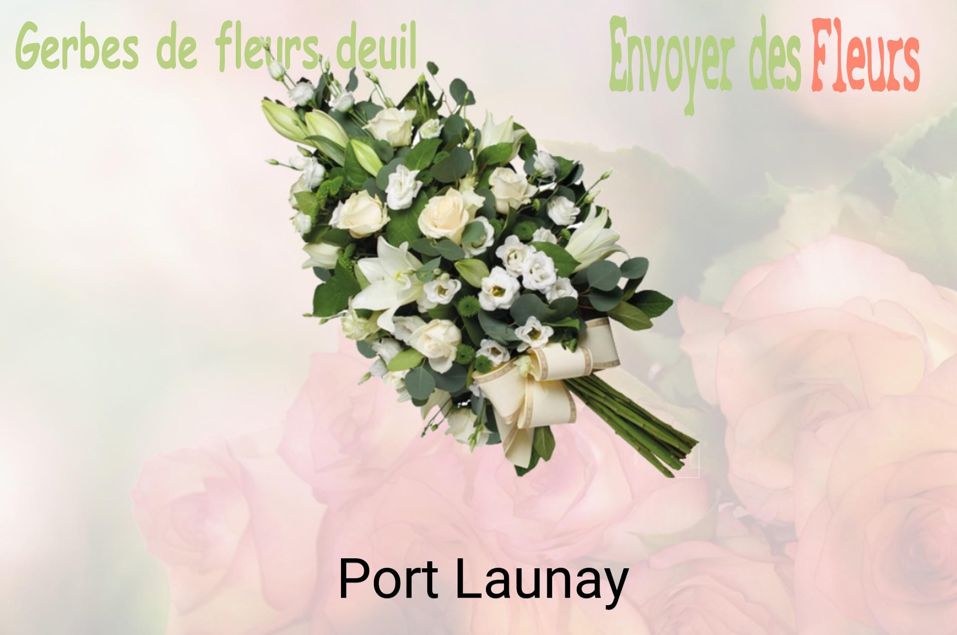 Gerbe de fleurs de deuil livrée à Port-Launay